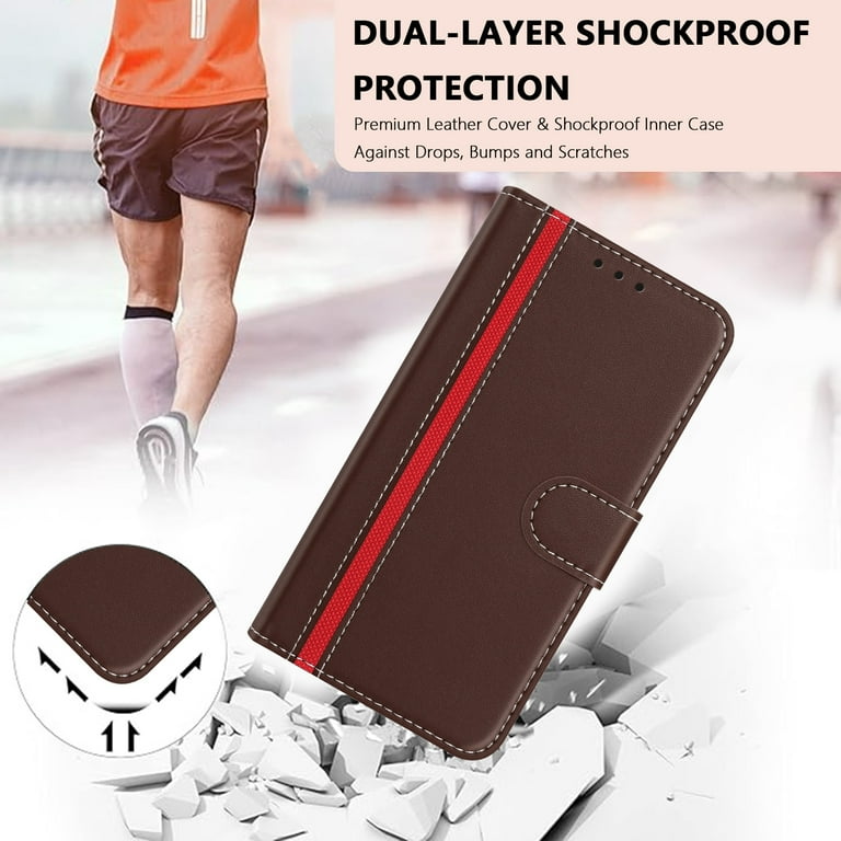 for iPhone 12 Pro Max Wallet Case, Luxury PU Leather Book Style