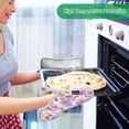thumbnail image 7 of 2 Pack Pot Holders for Kitchen Heat Resistant Hot Pads Sets for Cooking Baking Lavender and Pink Flowers, 7 of 7