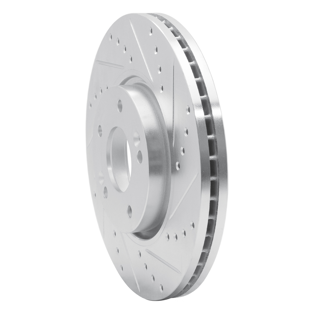 Dynamic Friction Company 631-21032R DFC Brake Rotor - Drilled And Slotted - Silver