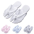 thumbnail image 3 of XIMIN Shower Shoes Summer Travel Portable Slippers for Women Men, Folding Slides Sandals, Hotel Spa Slippers, Waterproof Quick Drying Flip Flops, Beach Sandals (8-8.5, Pink), 3 of 3