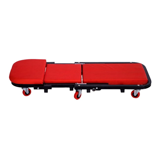 Creeper de automóvil plegable 2 en 1 debajo de la silla del automóvil oh siéntate castores giratorios plegables para de reparación de autos 40 pulgadas