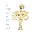 thumbnail image 2 of 14K Gold Certified Nurse Assistant CNA Caduceus Pendant, 2 of 5