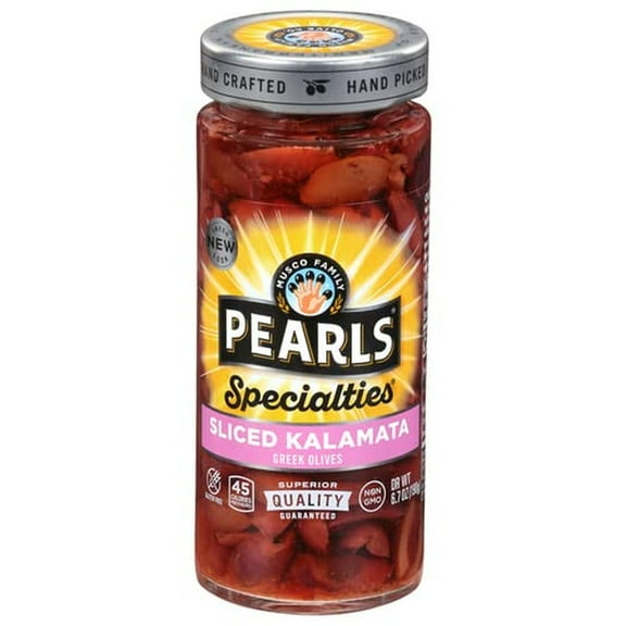Pearls Specialties Greek Olives Spiced Kalamata (Pack of 48)