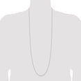 thumbnail image 3 of Diamond2Deal 925 Sterling Silver 1.8 mm Solid Rope Chain Necklace for Women 36", 3 of 6