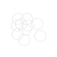 thumbnail image 4 of Uxcell 27mm OD 24mm ID 1.5mm Width Silicone Seal O-Rings White 10 Pack, 4 of 5