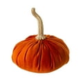 thumbnail image 5 of Glitzhome  Set of 3 Orange/White/Green Fall Velvet Pumpkins for Thanksgiving, 5 of 5