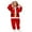 f#343Red426, variant on CAIVO Kids Children Casual Jumpsuit Santa Elegant Style Party Outfit Holiday Parties Festive Events Long Sleeve O-Neck Cozy Santa Elk One-Pieces
