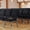 Black Fabric/Silver Vein Frame, variant on Emma + Oliver Navy Church Chair 20.5 in. Wide