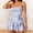 Blue, variant on Elegant Floral Dress for Everyday Occasions with Ruffle Trim and Tie Front Spring Summer Women’s Casual Tennis A-line Dress Brown S