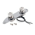 thumbnail image 1 of CIMAXIC GE217 Wired Loaded Control Plate Harness Switch Knobs Silver TL Guitar Parts, 1 of 4