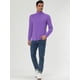 thumbnail image 4 of Camisa de Mangas Largas uxcell Cuello de Cisne Ajuste Delgado Casual Morado 44, 4 of 7