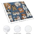 thumbnail image 3 of WYYP Cute Dogs Polyester Party Dinner Decoration Washable Napkins for Farmhouse Party Dining Table Decor 4 PCS, 3 of 7