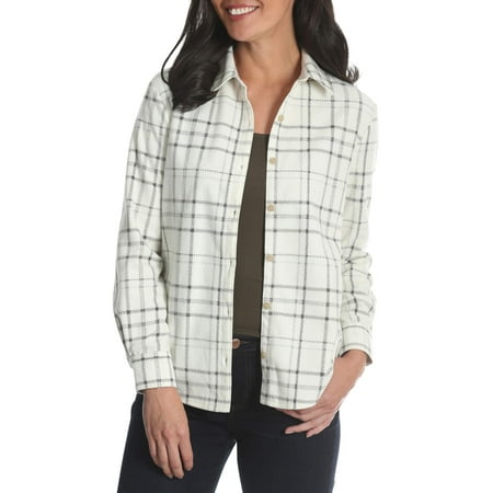 lee riders womens long sleeve knit fleece shirt