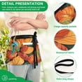 thumbnail image 4 of Yayeee Waist Apron with Pockets for Cooking Waterproof Half Server Aprons, Colorful Leaves, 4 of 7