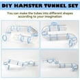 thumbnail image 6 of 8PCS Syrian Hamster Tube Set,Transparent Pet Cage Curvy Tunnel Kit DIY Dwarf Hamster Toy Tube Small Animal External Accessories Adventure Pipe for Mice Rat, 6 of 6