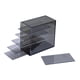 thumbnail image 3 of Caja organizadora de bandejas para pestañas, herramienta para injerto de pestañas, práctica caja transparente de 5 capas. Negro, 3 of 9