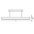 thumbnail image 4 of AFX Stealth 46" Linear LED Pendant - 120-277V Satin Nickel Satin Nickel, 4 of 5