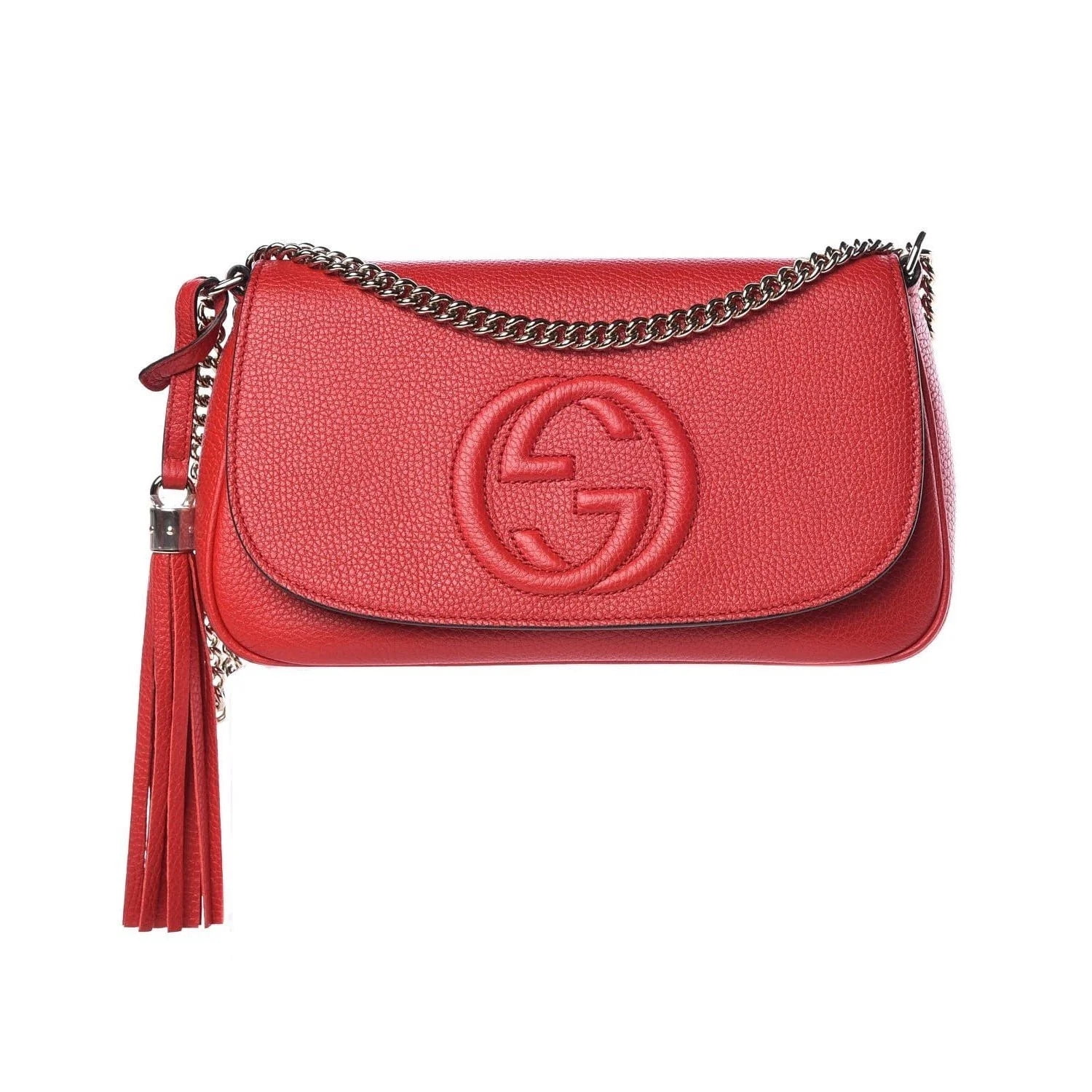 GG Marmont matelassé small shoulder bag in red leather | GUCCI® ZA