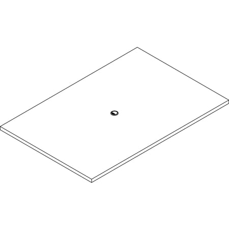 Lorell Prominence 2.0 Rectangular Conference Tabletop Mahogany Rectangle Laminated Top - 72 Table Top Width x 48 Table Top Depth x 1.50 Table Top Thickness - Assembly Required