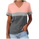 thumbnail image 1 of Camisetas con Cuello en V Mujeres Galaxy Print astral Manga Corta Top, Ligero Y Cómodo de Mujer Camisetas Casuales, 1 of 4