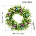 thumbnail image 3 of Simulated Leaf Wreath Spring Festival Decoration Hotel Restaurant Door Wall Decoration, 3 of 7