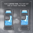 thumbnail image 3 of Dove Men+Care Antiperspirant Deodorant For A Long-Lasting Aqua Scent Cool Fresh With 72H Protection ,2.6 oz, 3 of 8