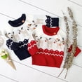 thumbnail image 2 of Newborn Baby Girls Boys Ugly Christmas Sweater Knit Oversized Sweaters Sweatshirt Outfits for Kids Infant, 2 of 7