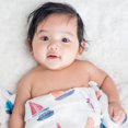 thumbnail image 2 of Lulujo - Baby Muslin Cotton Swaddle Blanket, Nursing/Stroller Cover, 2 of 8