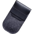 thumbnail image 3 of HUGFEGWE Felt And PU Leather Watch Pouch Versatile Single Watch Display Case Protective Box For Timepieces Portable Jewelry Gift Bag For Jewelry And Watches CJB91-129645, 3 of 9