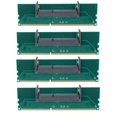 thumbnail image 1 of 4X DDR3 Ordenador Portatil SO-DIMM A Escritorio DIMM Memoria RAM Adaptador de Conector DDR3 Adaptador de Ordenador Portatil Memoria Interna A la RAM de Escritorio, 1 of 8