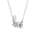 thumbnail image 3 of Sterling Silver and Genuine Diamond Accent Love Necklace, 3 of 4