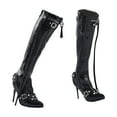 thumbnail image 3 of Almencla 1:6 Action Figures High Boots Ball Jointed Doll Shoes DIY Durable PU Leather 12 inch Doll High Heel Boots Female Figure Boots black, 3 of 7