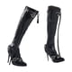 thumbnail image 3 of Figuras de acción 1:6, botas altas, botas de tacón alto para muñeca de 12, zapatos de muñeca con articulación esférica, botas para cuerpo femenino negro, 3 of 8