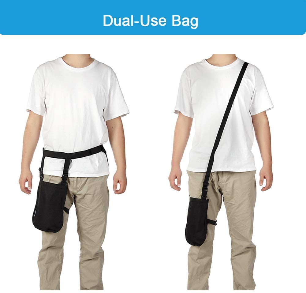 Catheter Bag Cover, Colostomy Bag Cover Ostomy Support Garments Concealed  Urine Drainage Bag Holder Body Fluid Shoulder Bag Drainage Thigh Bag Holder  for Stoma Ileostomy Bag (Black 1)