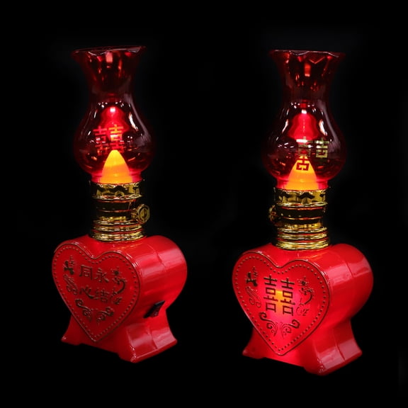 MEIBUTYUP Flameless Led Tealight Candle Lamps Romantic Plastic 2Pcs