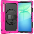 thumbnail image 1 of Funda para Samsung Galaxy Tab S10 FE+ Plus de 13,1 pulgadas modelo 2025 (X620/X626B), funda protectora resistente a prueba de golpes con protector de pantalla, soporte giratorio de 360°,correa de mano, 1 of 9