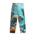 thumbnail image 3 of Vsdgher Underwater Swimming Guinea Pig Print Mens Pajama Pants Sleep & Lounge Pants, PJ Bottoms With elastic waistb and Pockets, 3 of 5