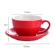 thumbnail image 2 of Vajilla, tazas y platillos de capuchino de colores, tazas de té y café de porcelana de estilo moderno, rojo, 300ml, 2 of 5