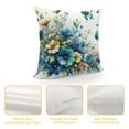 thumbnail image 4 of Leisuo  Throw Pillow Cover Watercolor Floral Wildflowers Blue Yellow Summer Floral Butterflies Animal Cute Decor Lumbar Pillow Case Cushion for Sofa Couch Bed, 4 of 5