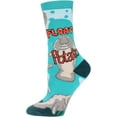 thumbnail image 2 of OoohYeah Women’s Funny Saying Crazy Crew Socks, Cool Novelty Manatees Comfort Cotton Socks, Floaty Potato, 2 of 3