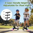 thumbnail image 5 of TST Electric Scooter for Kids, 100W Adjustable Kick Scooter with Flashing Rainbow LED Lights, Up to 8mph&8 Miles, 5 of 6
