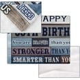 thumbnail image 4 of LHSHID Happy 55th Birthday Blanket for Women and Men 60x80in, 4 of 7