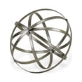 thumbnail image 2 of 10" Speckled Gray Metal Orb Decorative Sculpture, 2 of 4