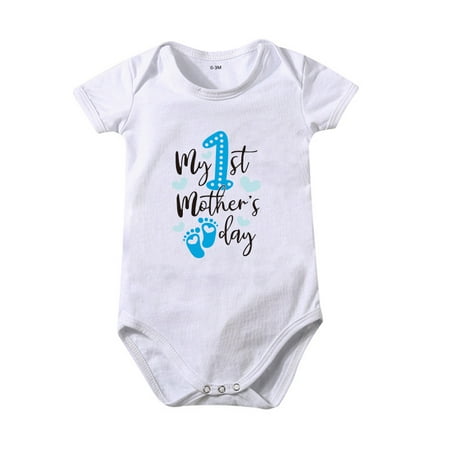 

Newborn Infant Baby Girl Boy Clothes Rompers Summer Jumpsuits Short Sleeve Romper 0-3 Months Toddler Baby Girls Boys Short Sleeve Letter Print T-Shirt Jumpsuit Romper