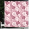 thumbnail image 4 of Ambesonne Rose Flowers Shower Curtain, Romantic Petal Motif, 69"Wx84"L, Dried Rose Pale Rose, 4 of 5