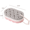 thumbnail image 2 of YOPAY - Paquete de 6 esponjas de baño, 100 % fibra suave para rostro y cuerpo, exfoliante corporal para hombres, mujeres y niños, relajante corporal, exfoliante, limpiador, espuma fina y, 2 of 6