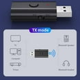 thumbnail image 2 of Receptor Transmisor Bluetooth 5.3, Adaptador Bluetooth USB, Transmisor de Audio Inalámbrico para de Sonido de TV, Hogar/Coche, 2 of 5