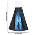 thumbnail image 6 of Yayeee Kitchen Hanging Hand Towels Set of 2 with Loop Bathroom Absorbent Tie Towel, Blue Butterfly, 6 of 6