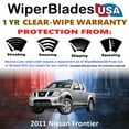 thumbnail image 2 of 2011 Nissan Frontier Beam Wiper Blades Wipers w/1yr Warranty (Set of 2) (WiperBladesUSA), 2 of 5