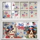 thumbnail image 5 of Xihbxyly Pegatinas para Ventana Del Día de La Independencia, Diseño Patriótico de Doble Cara, Pvc Duradero, Fácil Aplicación, Decoración Festiva para El Hogar y El Coche, Juego de 6 Piezas, Tamaño 20, 5 of 6